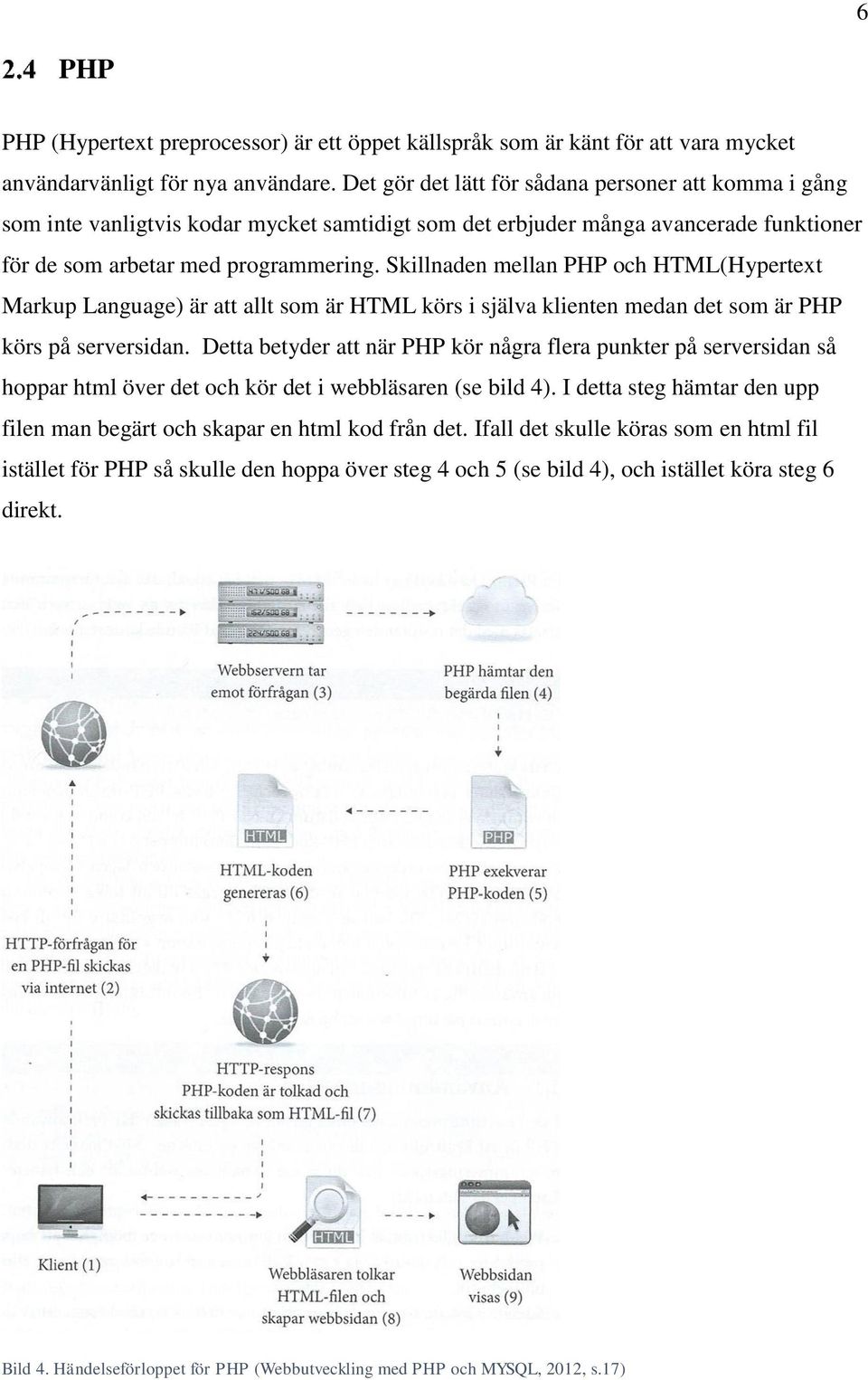 Skillnaden mellan PHP och HTML(Hypertext Markup Language) är att allt som är HTML körs i själva klienten medan det som är PHP körs på serversidan.