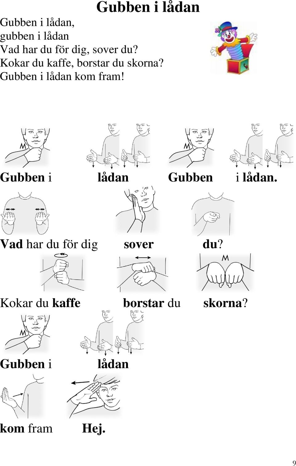 Gubben i lådan kom fram! Gubben i lådan Gubben i lådan.