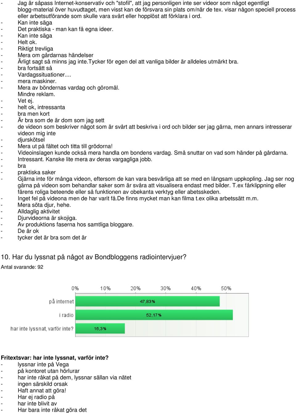 - Riktigt trevliga - Mera om gårdarnas händelser - Ärligt sagt så minns jag inte.tycker för egen del att vanliga bilder är alldeles utmärkt bra. - bra fortsätt så - Vardagssituationer.