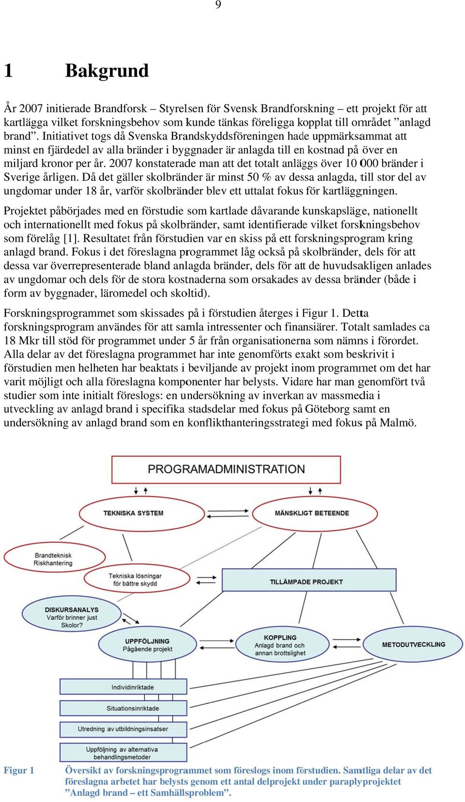 2007 konstaterade man att det totalt anläggs över 10 000 bränder i Sverige årligen.