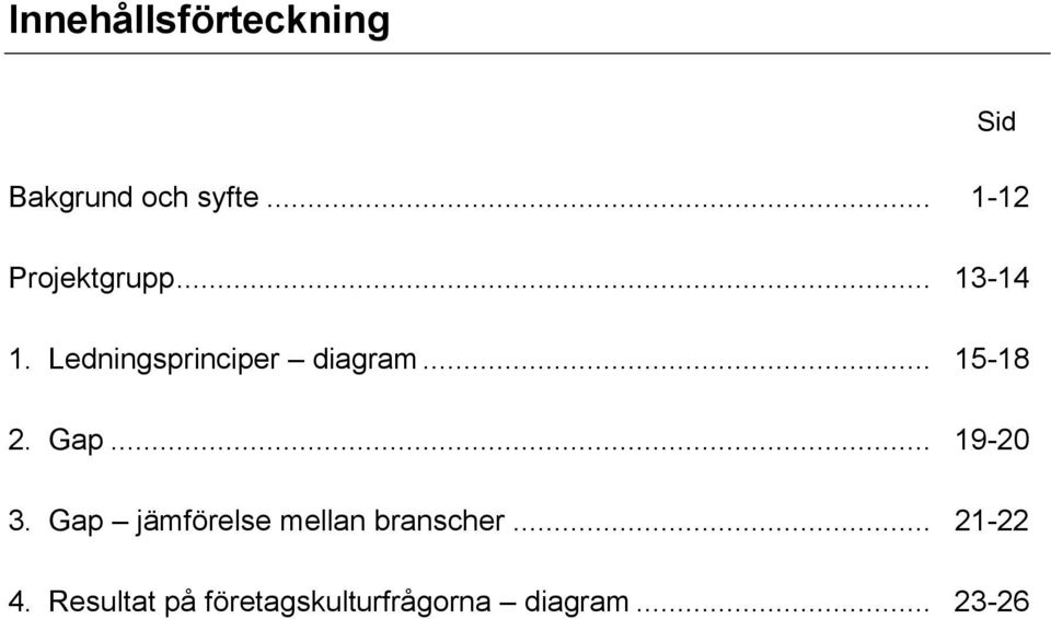 Ledningsprinciper diagram... 15-18 2. Gap... 19-20 3.