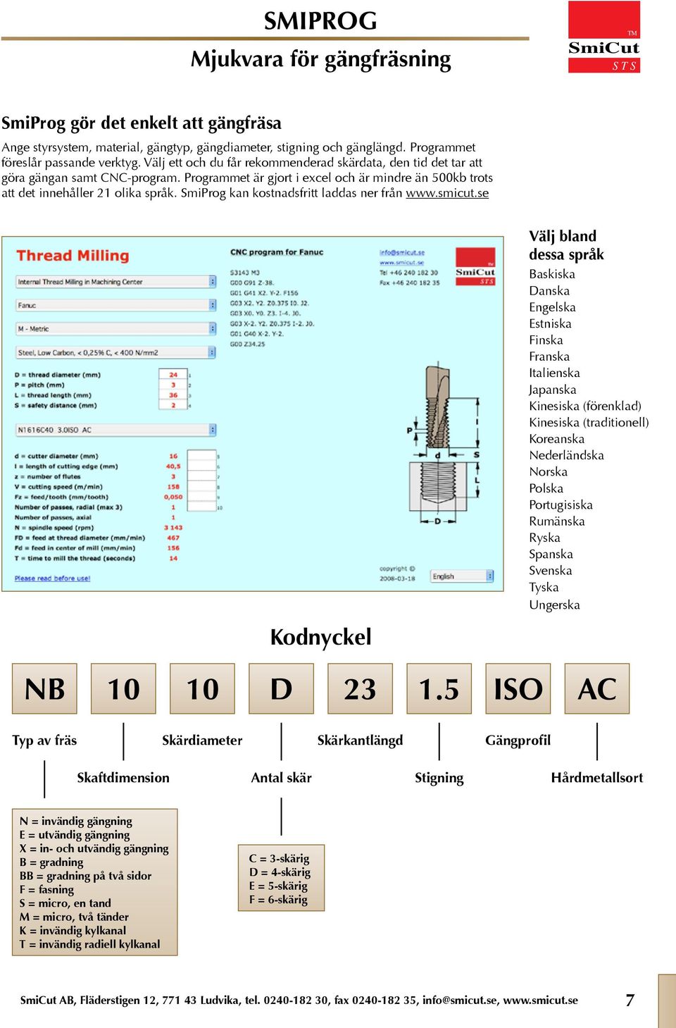 SmiProg kan kostnadsfritt addas ner från www.smicut.