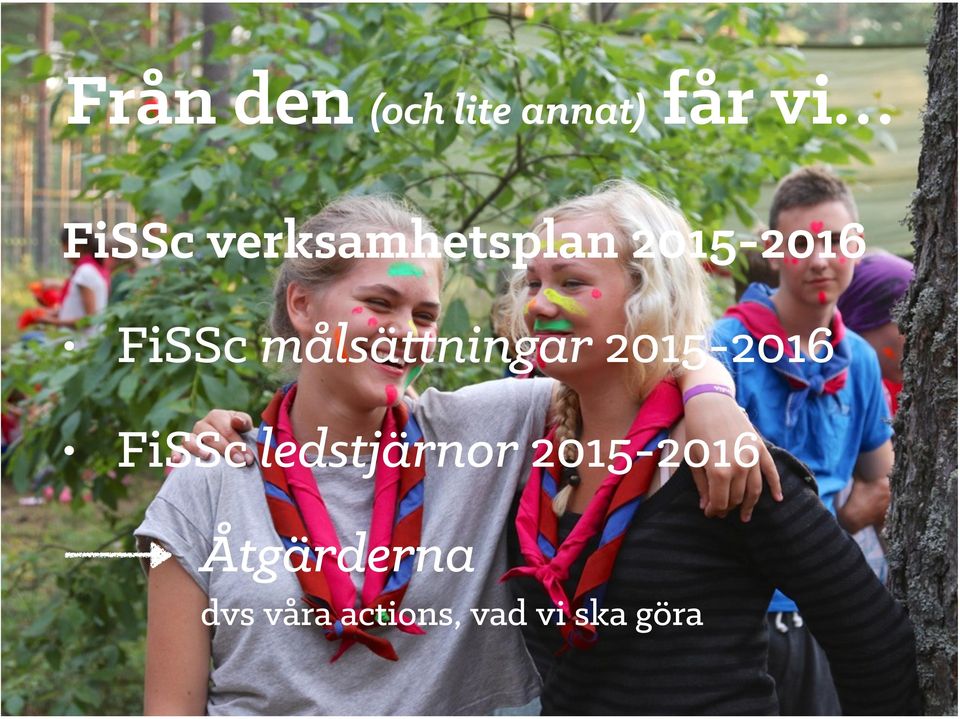 målsättningar 2015-2016 FiSSc ledstjärnor