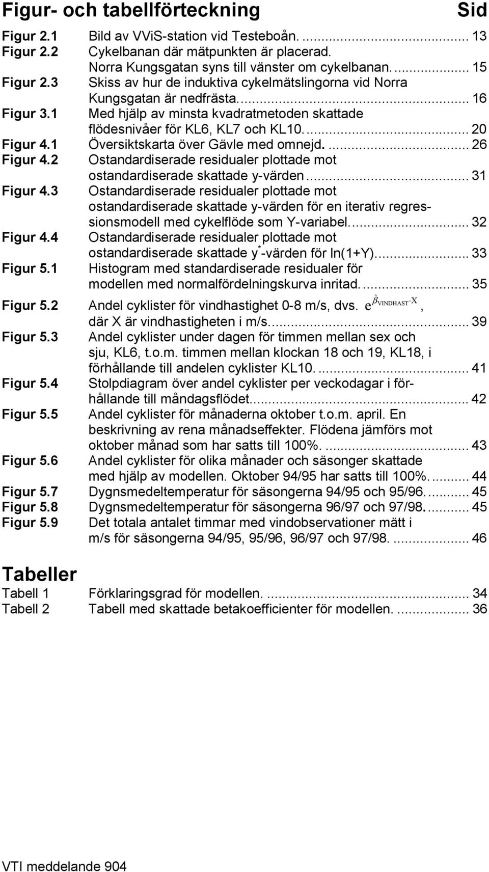 1 Översiktskarta över Gävle med omned.... 26 Figur 4.2 Ostandardiserade residualer plottade mot ostandardiserade skattade y-värden... 31 Figur 4.