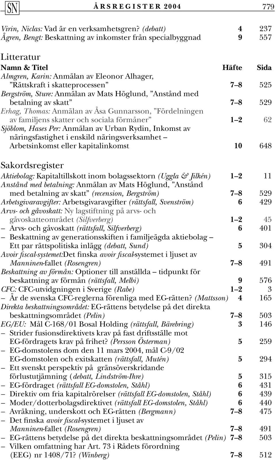 Bergström, Sture: Anmälan av Mats Höglund, Anstånd med betalning av skatt 7 8 529 Erhag, Thomas: Anmälan av Åsa Gunnarsson, Fördelningen av familjens skatter och sociala förmåner 1 2 62 Sjöblom,