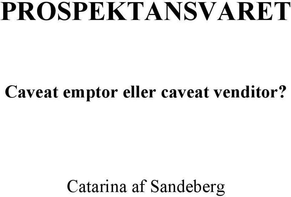 eller caveat