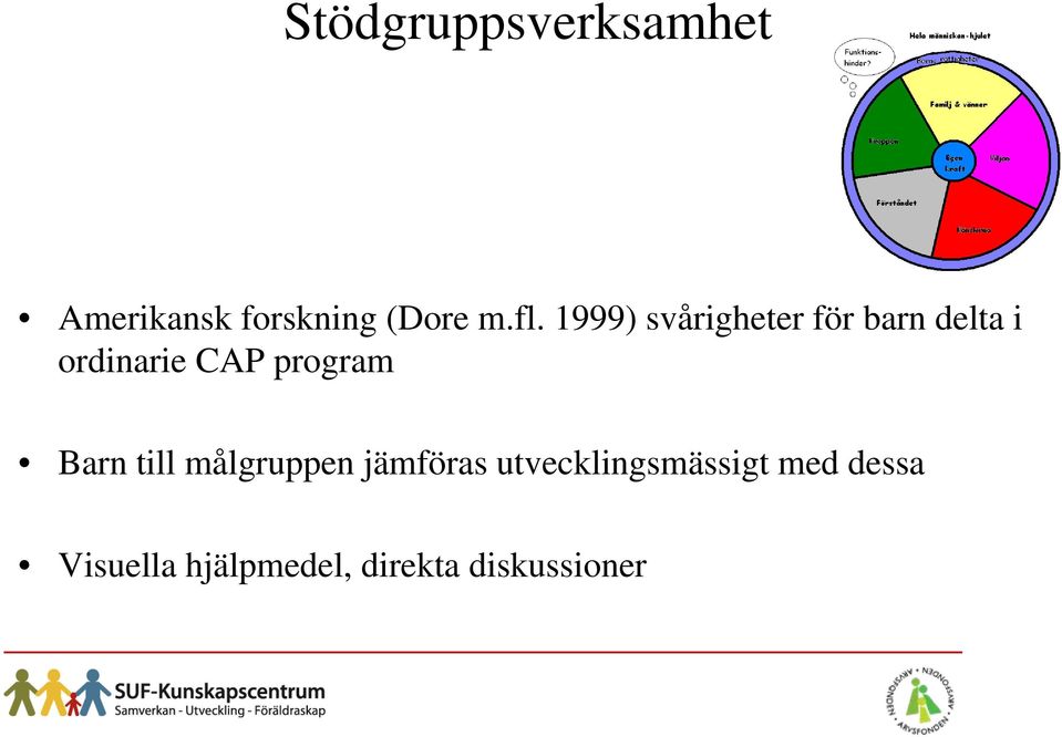 program Barn till målgruppen jämföras