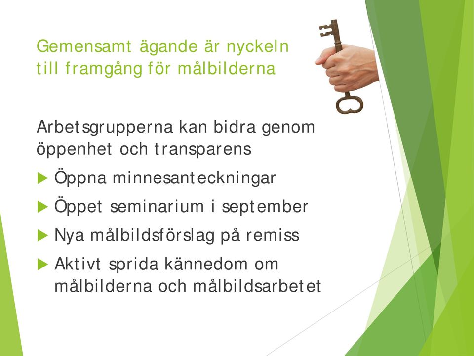 minnesanteckningar Öppet seminarium i september Nya