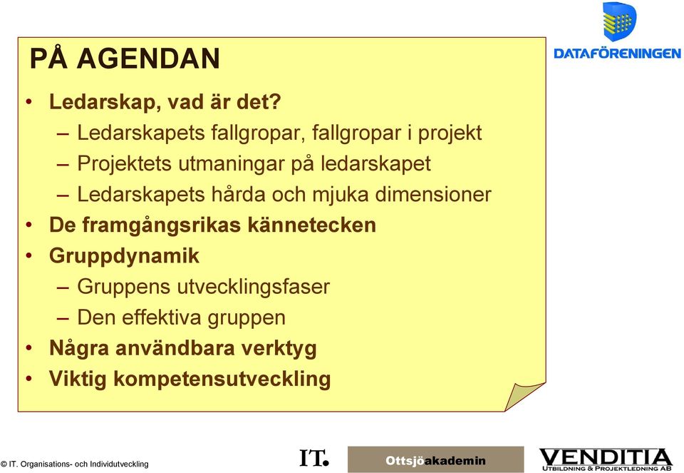 ledarskapet Ledarskapets hårda och mjuka dimensioner De framgångsrikas