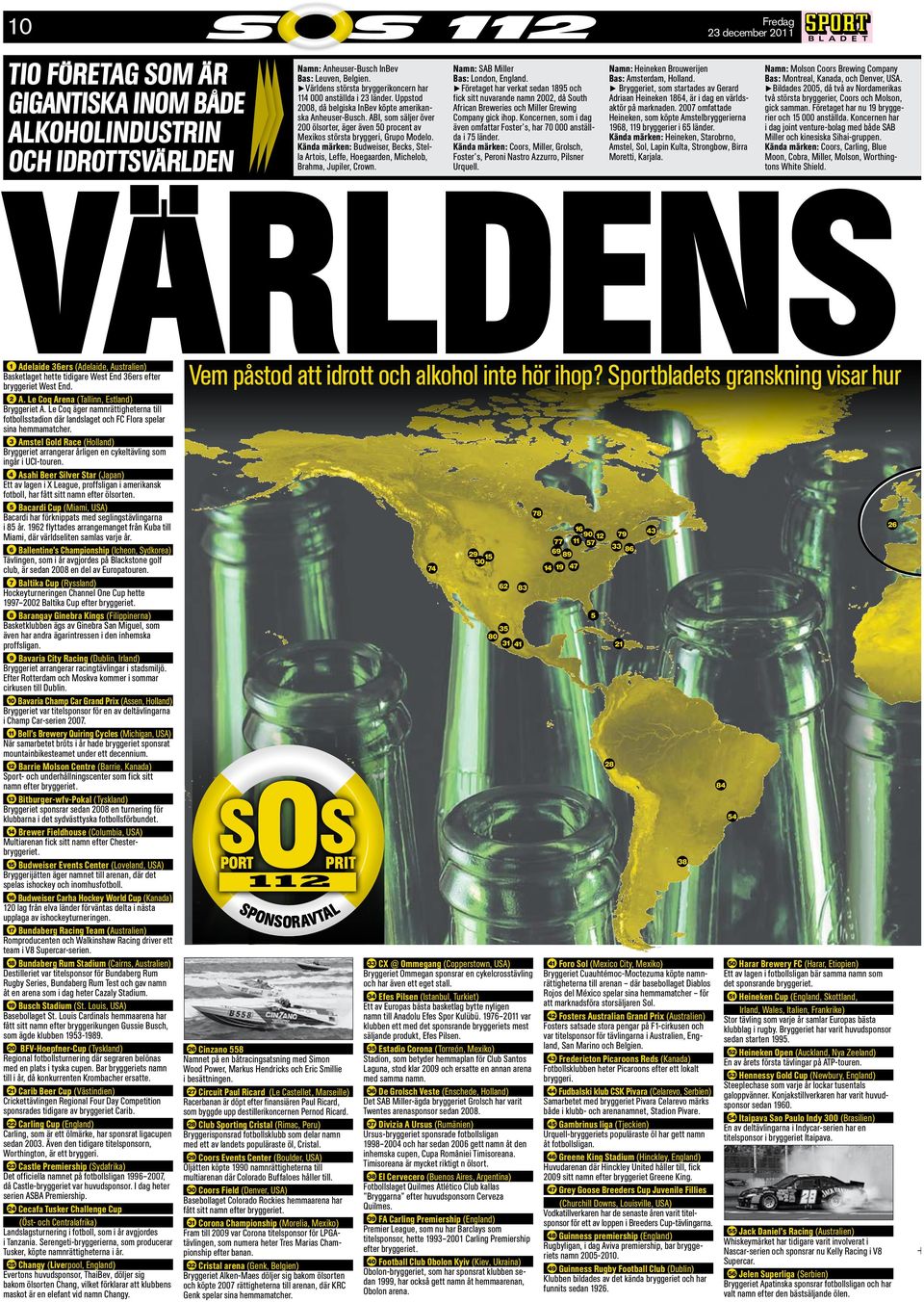 SVärldens största bryggerikoncern har SFöretaget har verkat sedan 1895 och S Bryggeriet, som startades av Gerard SBildades 2005, då två av Nordamerikas 114 000 anställda i 23 länder.