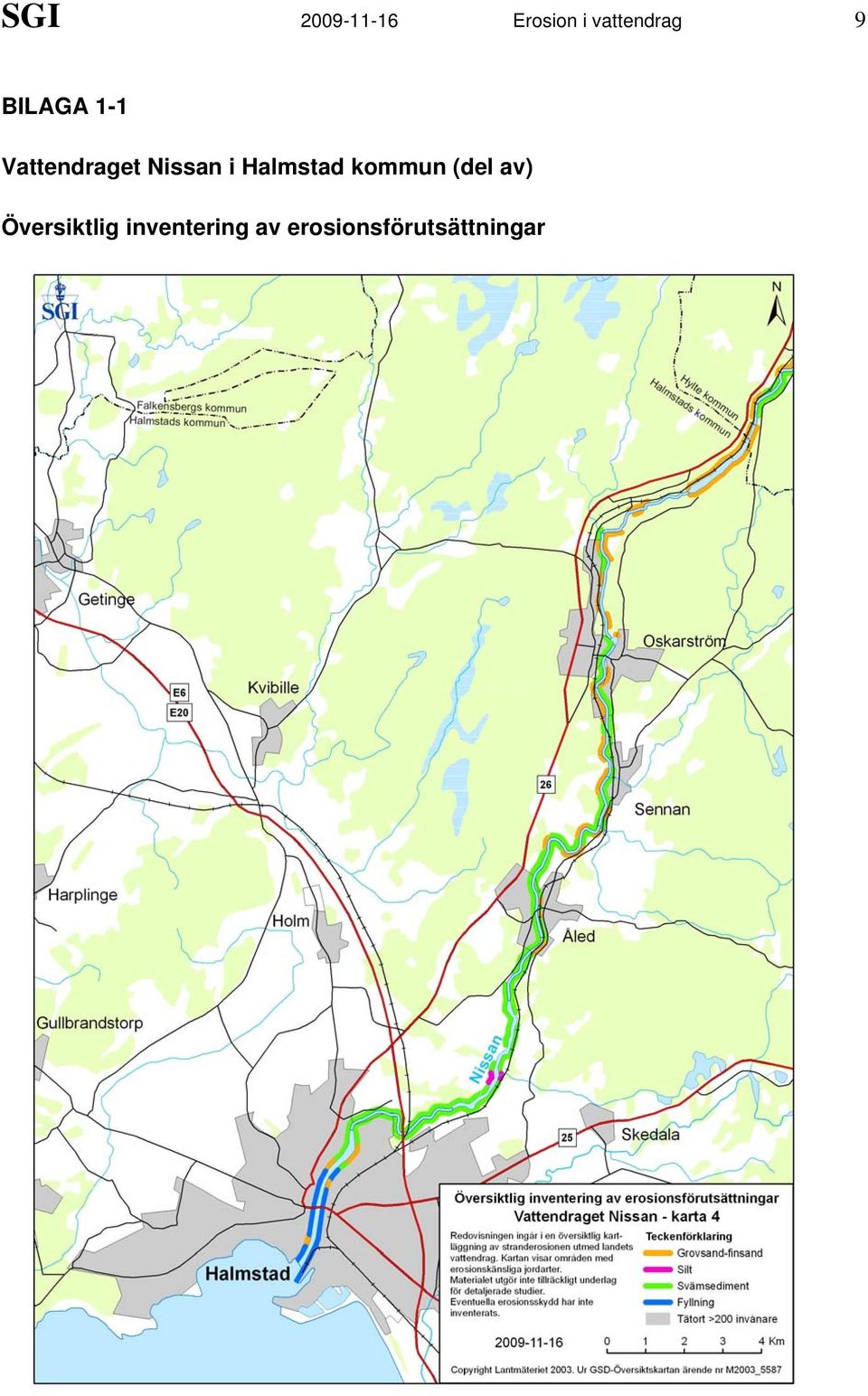 Halmstad kommun (del av) Översiktlig