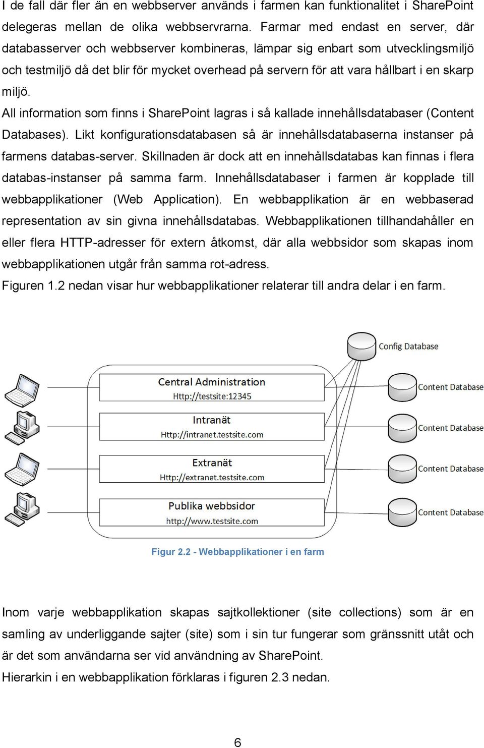 skarp miljö. All information som finns i SharePoint lagras i så kallade innehållsdatabaser (Content Databases).