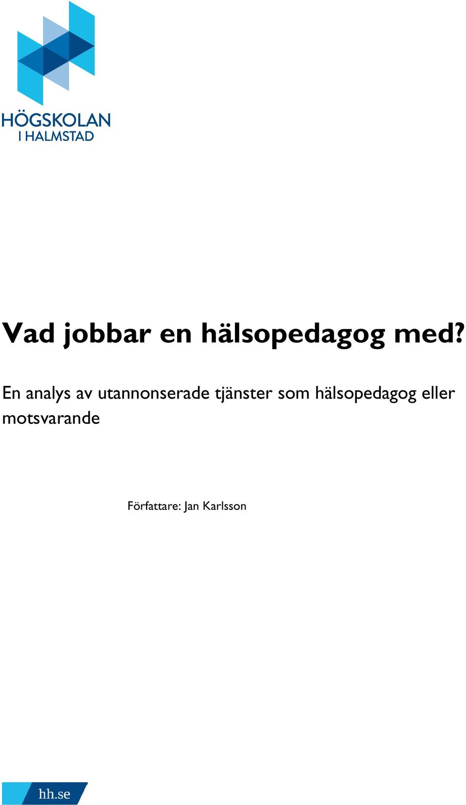 tjänster som hälsopedagog eller