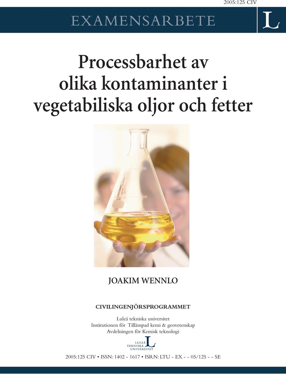 tekniska universitet Institutionen för Tillämpad kemi & geovetenskap