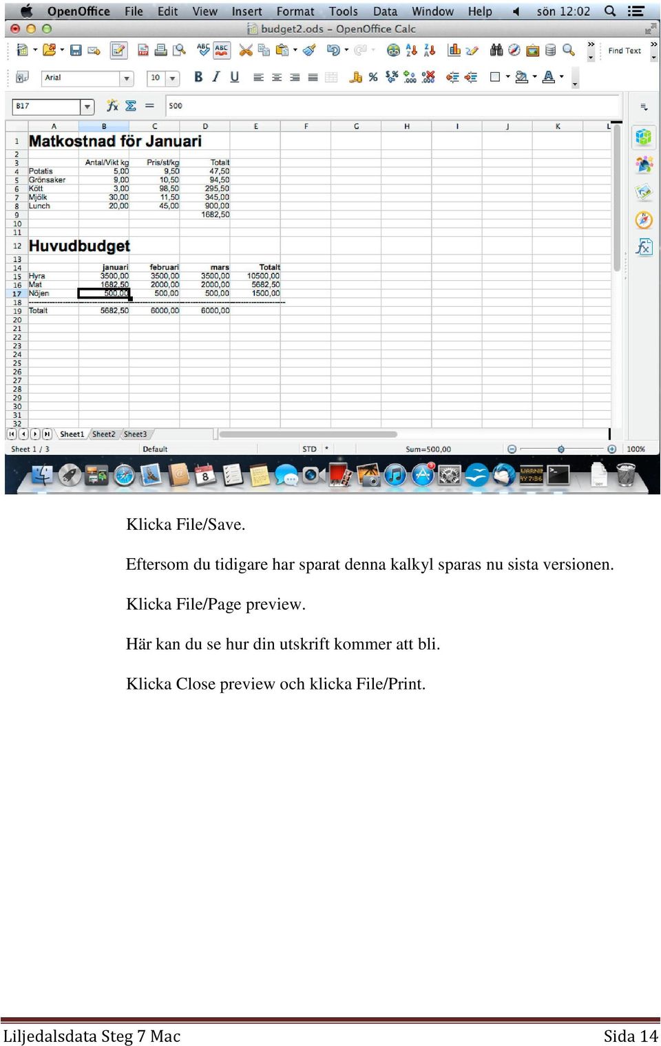 sista versionen. Klicka File/Page preview.