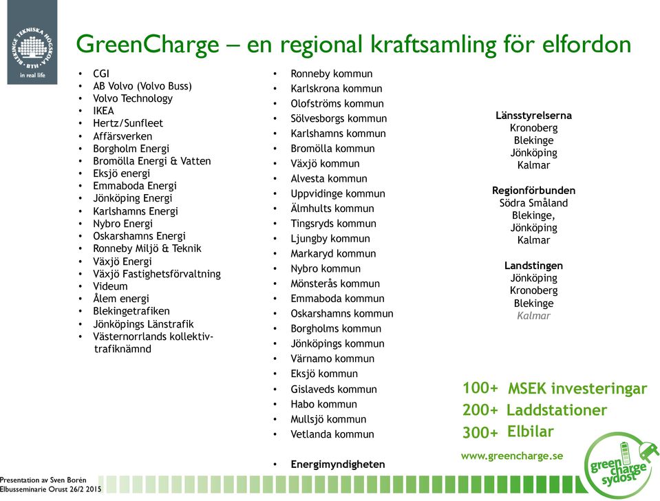 Västernorrlands kollektivtrafiknämnd Ronneby kommun Karlskrona kommun Olofströms kommun Sölvesborgs kommun Karlshamns kommun Bromölla kommun Växjö kommun Alvesta kommun Uppvidinge kommun Älmhults