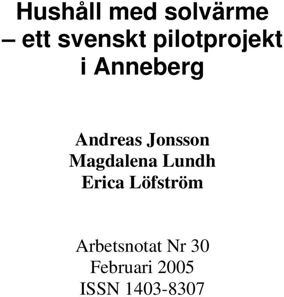 Jonsson Magdalena Lundh Erica