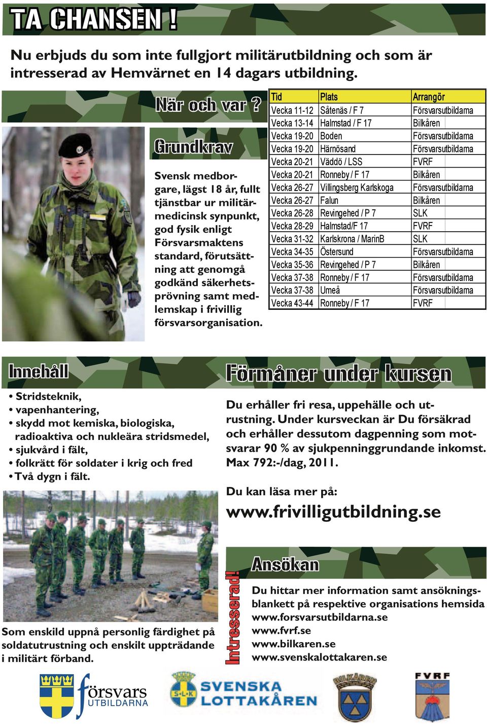 i frivillig försvarsorganisation.