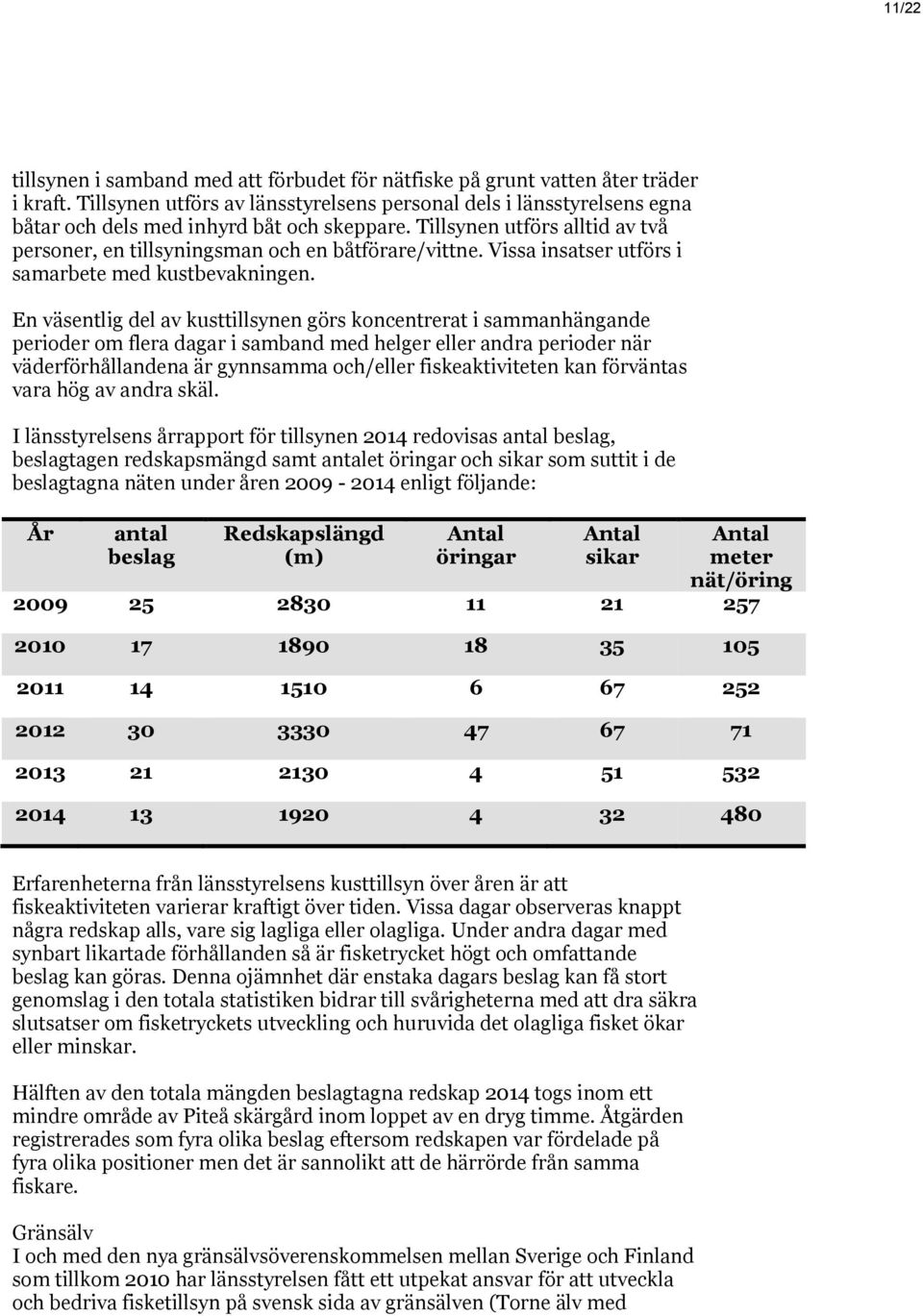 Vissa insatser utförs i samarbete med kustbevakningen.