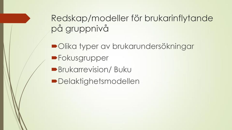 typer av brukarundersökningar