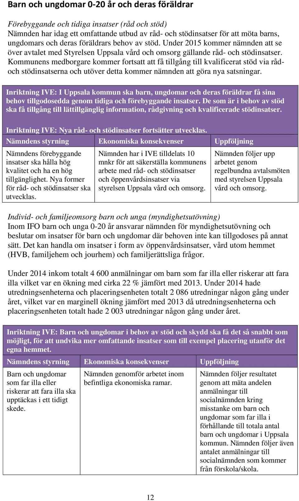 Kommunens medborgare kommer fortsatt att få tillgång till kvalificerat stöd via rådoch stödinsatserna och utöver detta kommer nämnden att göra nya satsningar.