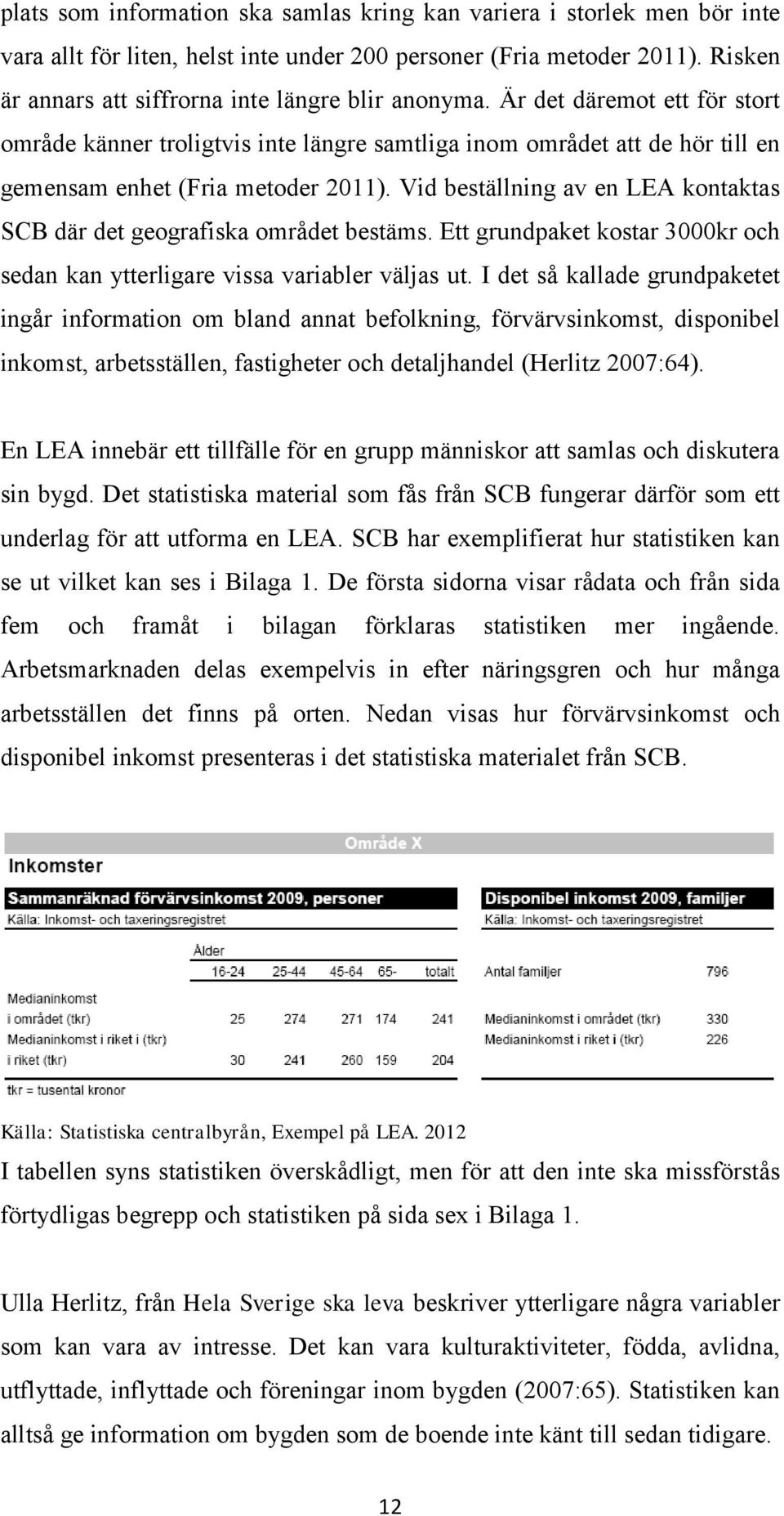 Vid beställning av en LEA kontaktas SCB där det geografiska området bestäms. Ett grundpaket kostar 3000kr och sedan kan ytterligare vissa variabler väljas ut.