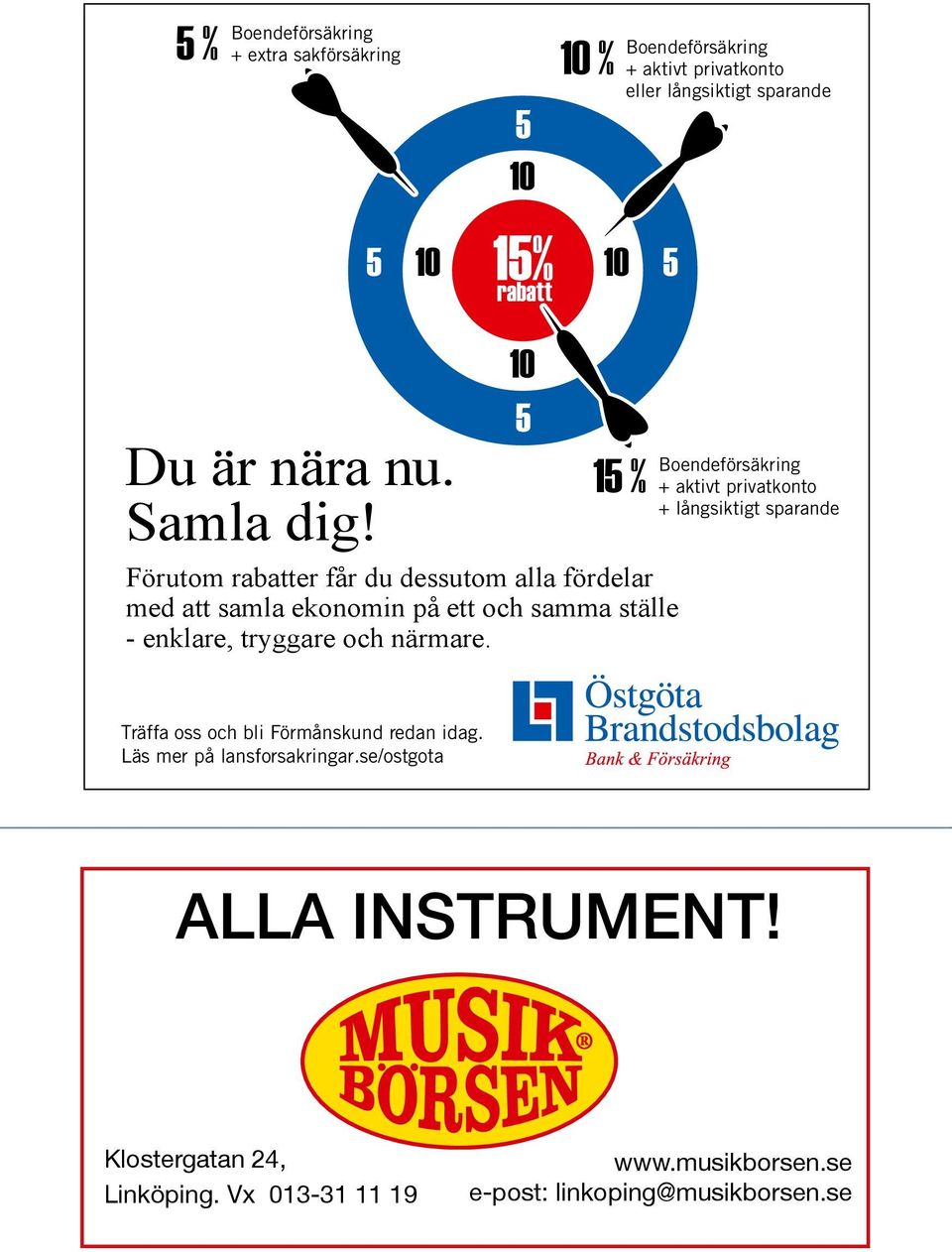 Förutom rabatter får du dessutom alla fördelar med att samla ekonomin på ett och samma ställe - enklare, tryggare och närmare.