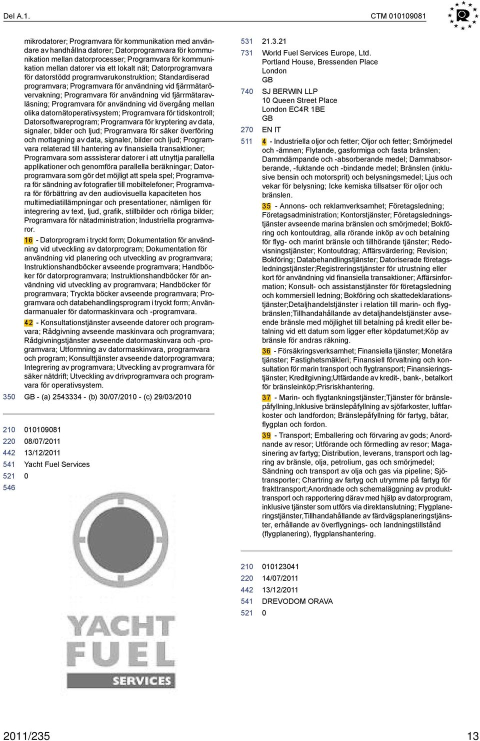 via ett lokalt nät; Datorprogramvara för datorstödd programvarukonstruktion; Standardiserad programvara; Programvara för användning vid fjärrmätarövervakning; Programvara för användning vid