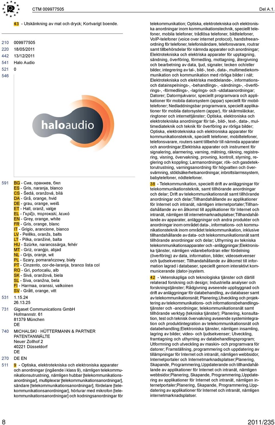 λευκό EN - Grey, orange, white FR - Gris, orange, blanc IT - Grigio, arancione, bianco LV - Pelēks, oranžs, balts LT - Pilka, oranžinė, balta HU - Szürke, narancssárga, fehér MT - Griż, oranġjo,