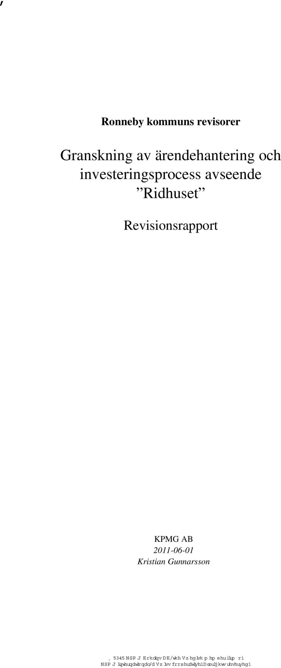 Revisionsrapport