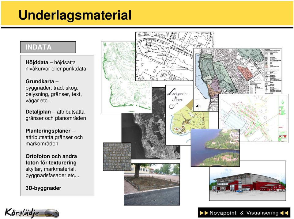 .. Detaljplan attributsatta gränser och planområden Planteringsplaner attributsatta