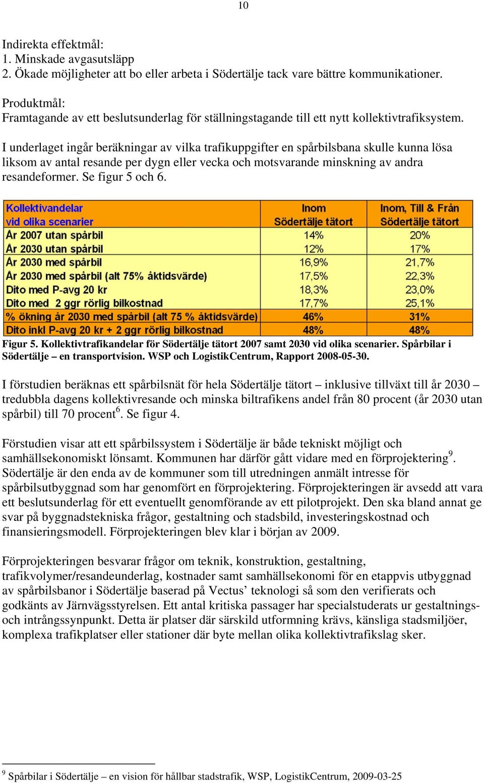 I underlaget ingår beräkningar av vilka trafikuppgifter en spårbilsbana skulle kunna lösa liksom av antal resande per dygn eller vecka och motsvarande minskning av andra resandeformer.