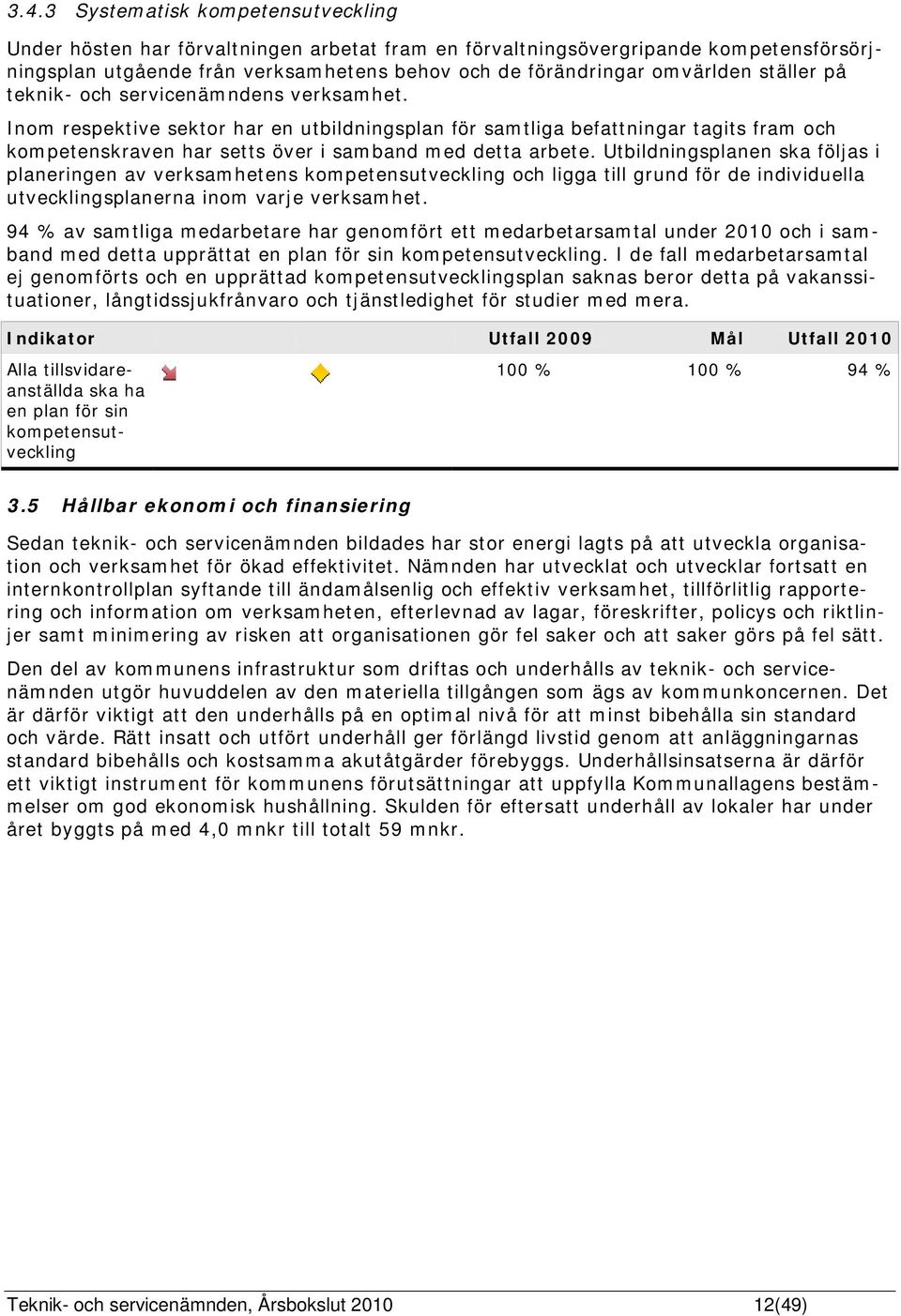 Utbildningsplanen ska följas i planeringen av verksamhetens kompetensutveckling och ligga till grund för de individuella utvecklingsplanerna inom varje verksamhet.