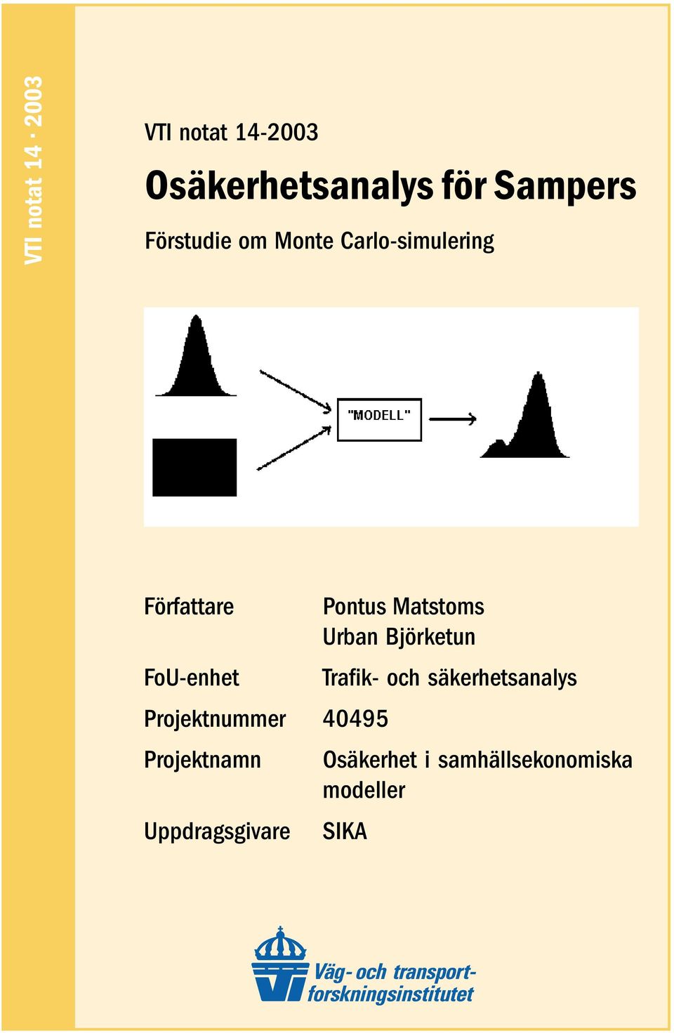 Projektnummer 40495 Projektnamn Uppdragsgivare Pontus Matstoms