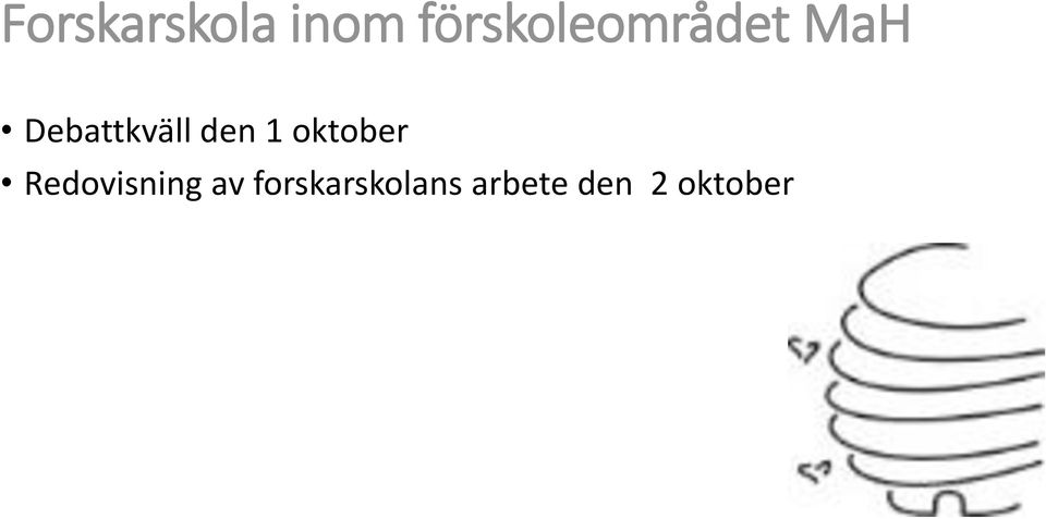 Debattkväll den 1 oktober