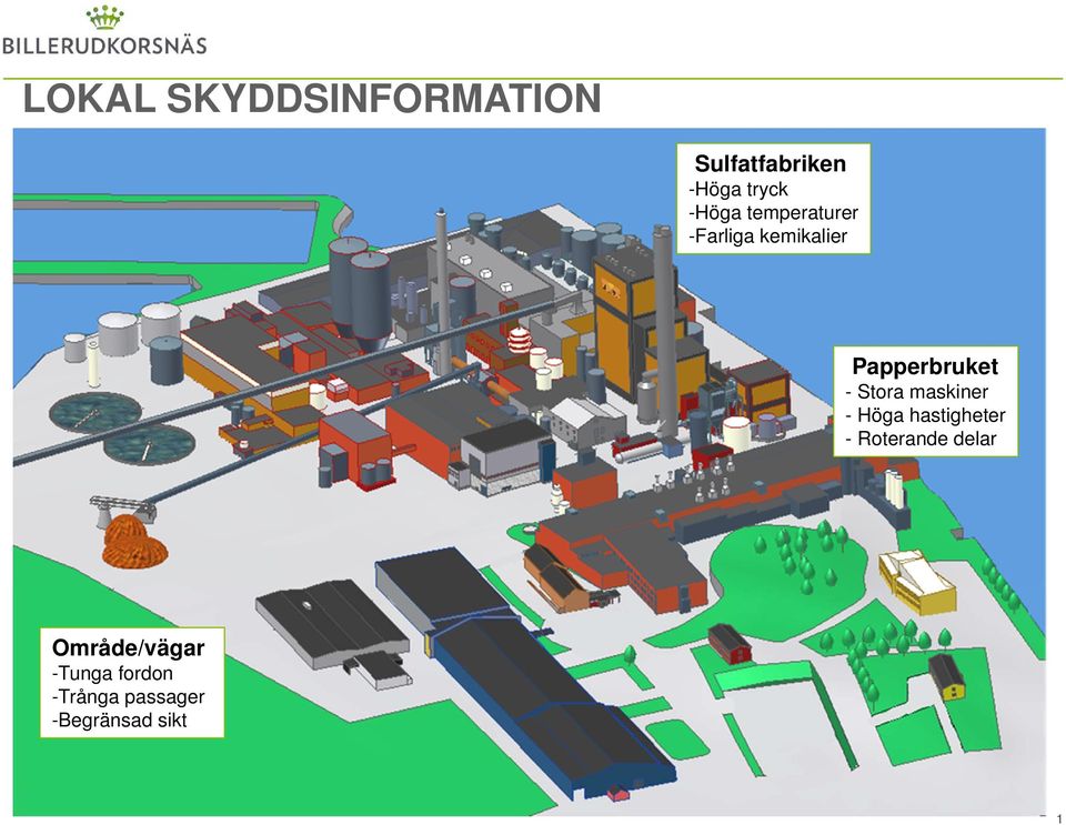 Stora maskiner - Höga hastigheter - Roterande delar