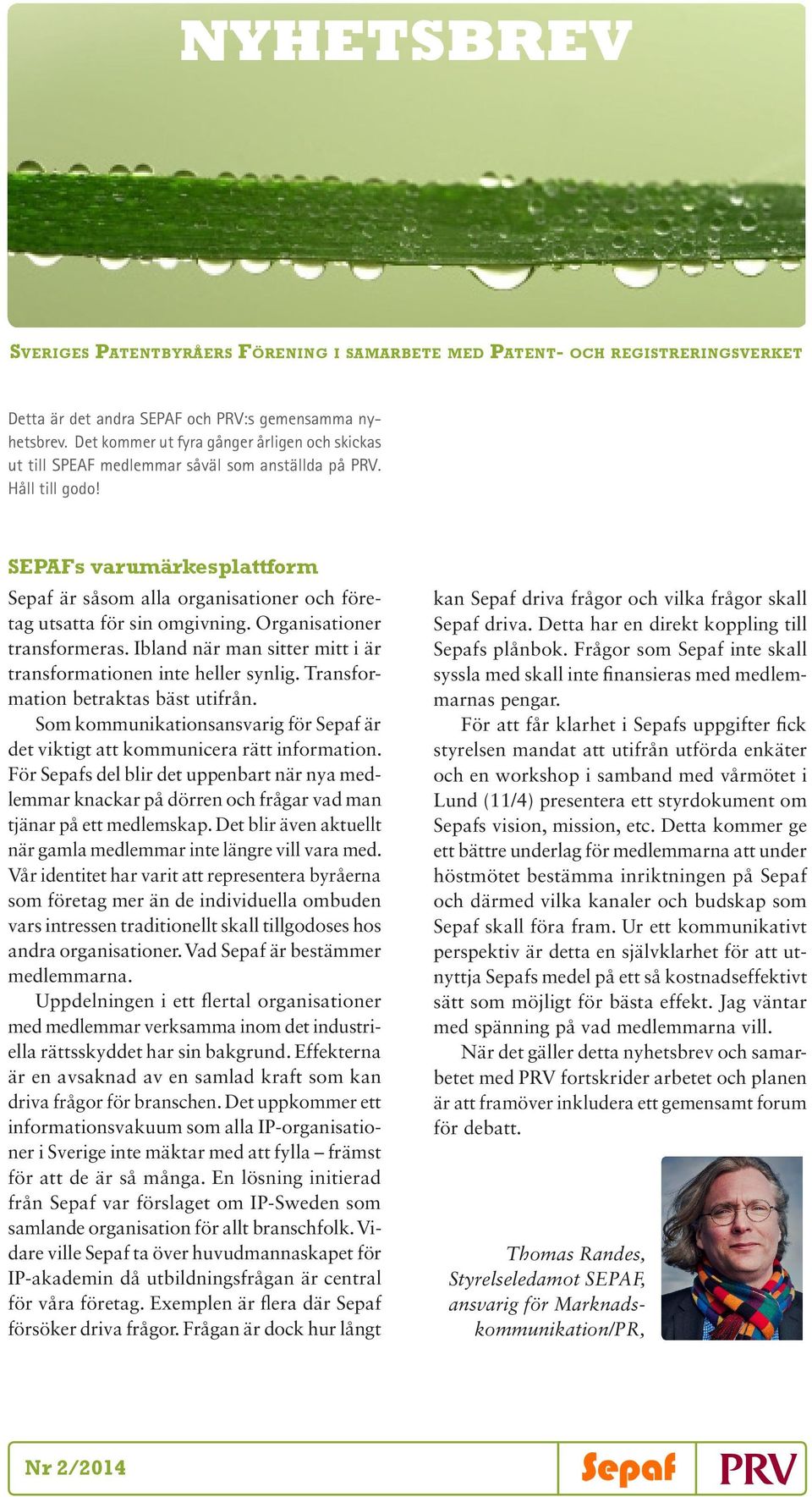 SEPAFs varumärkesplattform Sepaf är såsom alla organisationer och företag utsatta för sin omgivning. Organisationer transformeras. Ibland när man sitter mitt i är transformationen inte heller synlig.