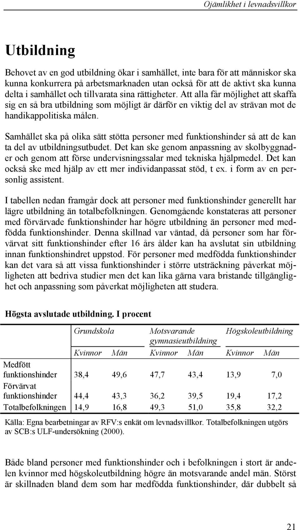 Samhället ska på olika sätt stötta personer med funktionshinder så att de kan ta del av utbildningsutbudet.