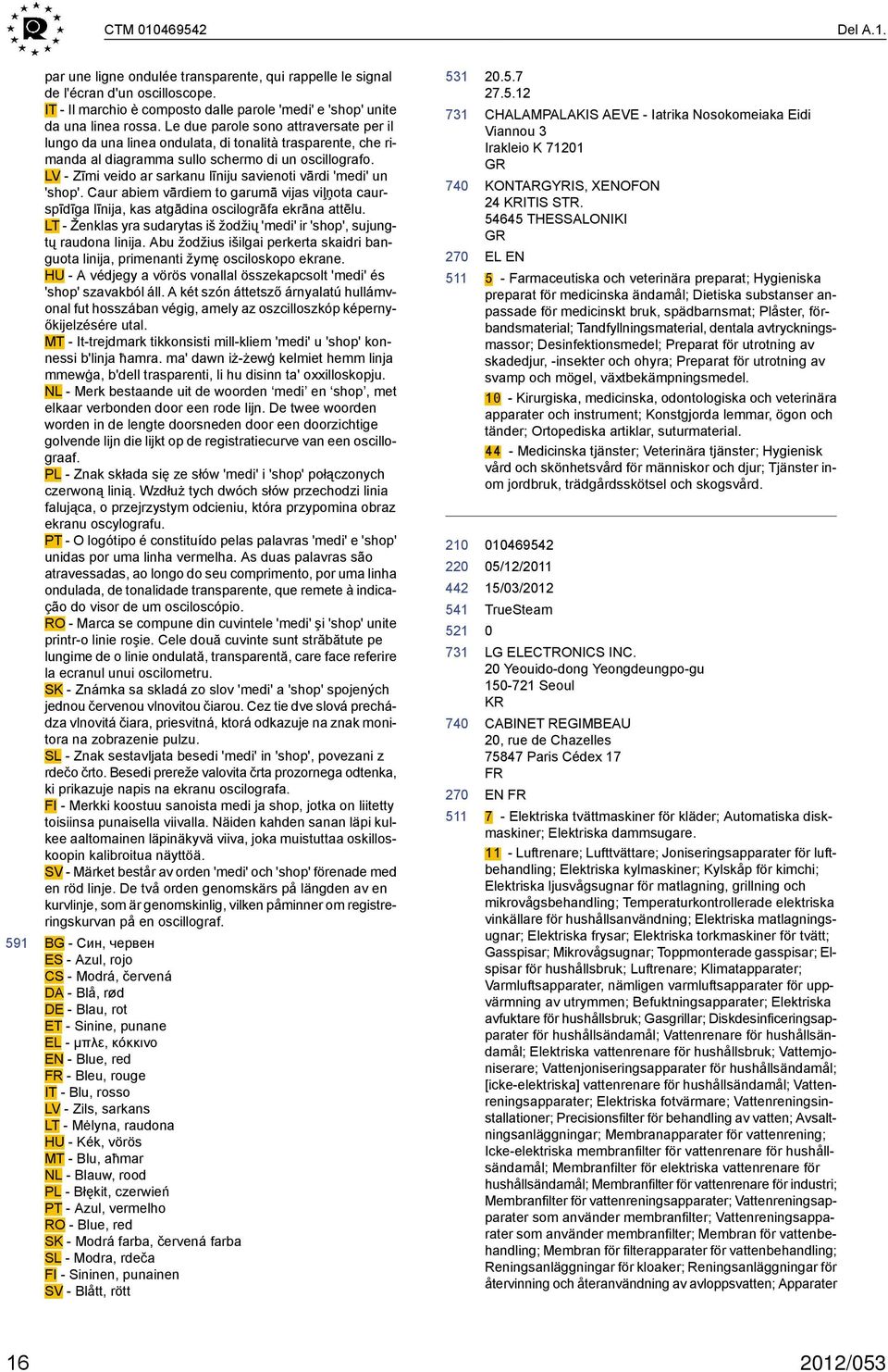 LV - Zīmi veido ar sarkanu līniju savienoti vārdi 'medi' un 'shop'. Caur abiem vārdiem to garumā vijas viļņota caurspīdīga līnija, kas atgādina oscilogrāfa ekrāna attēlu.