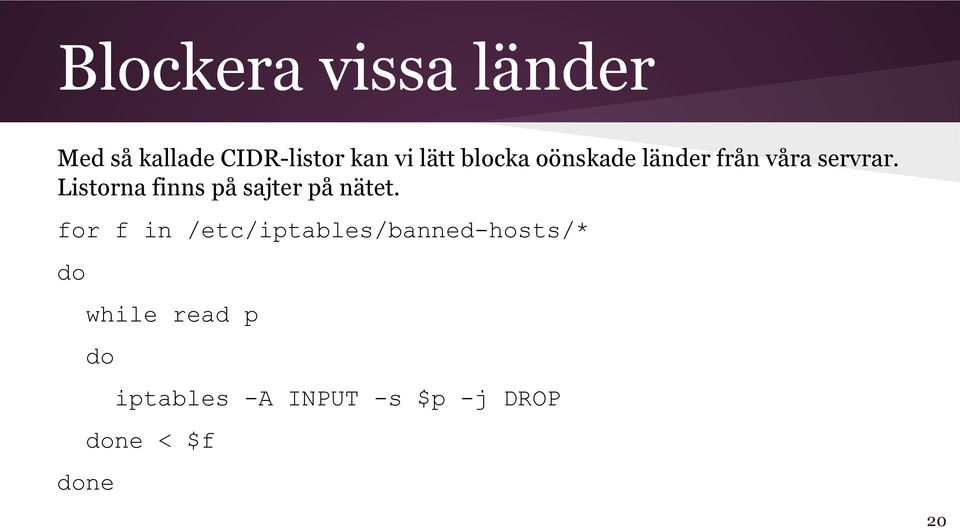 Listorna finns på sajter på nätet.