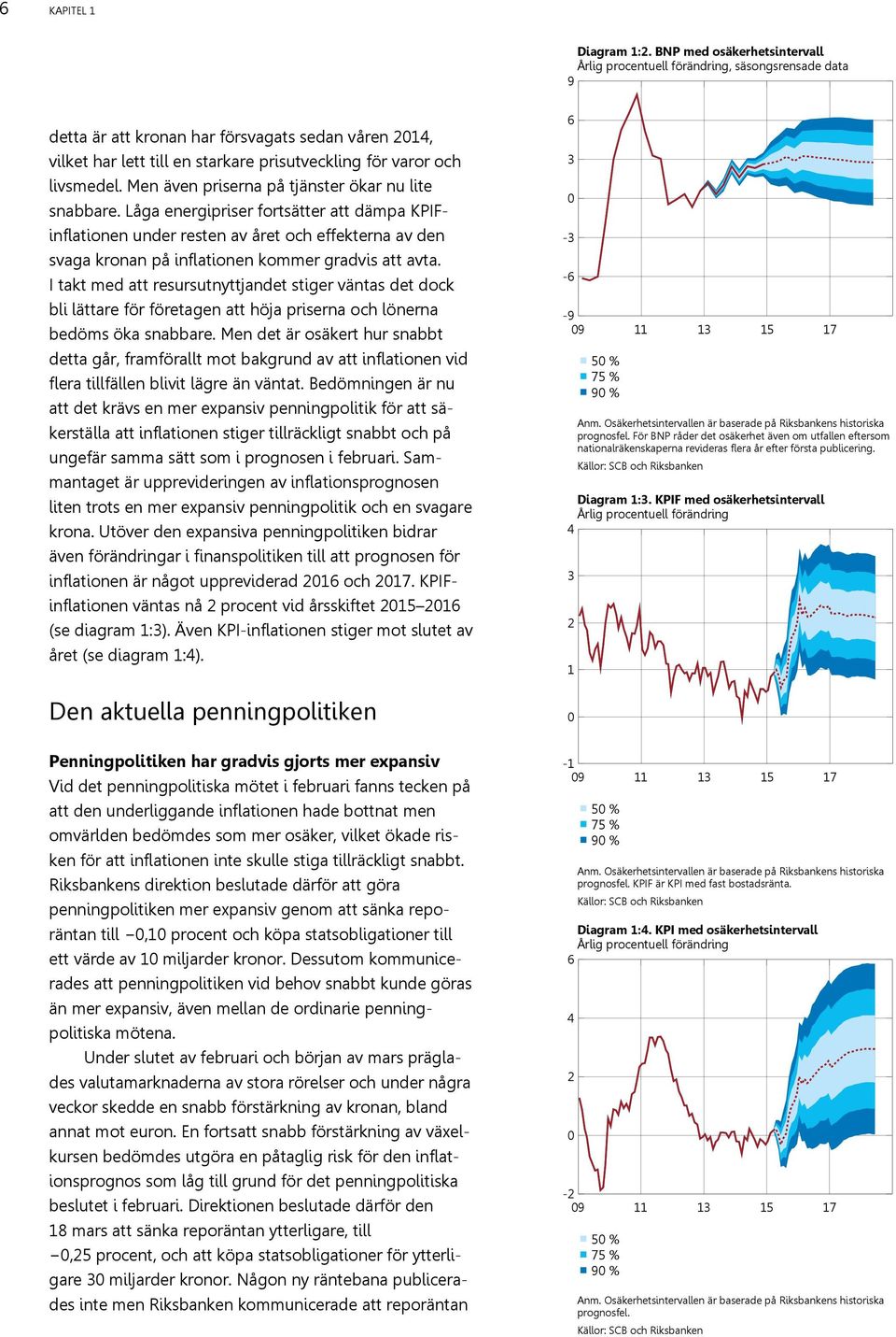 livsmedel. Men även priserna på tjänster ökar nu lite snabbare.