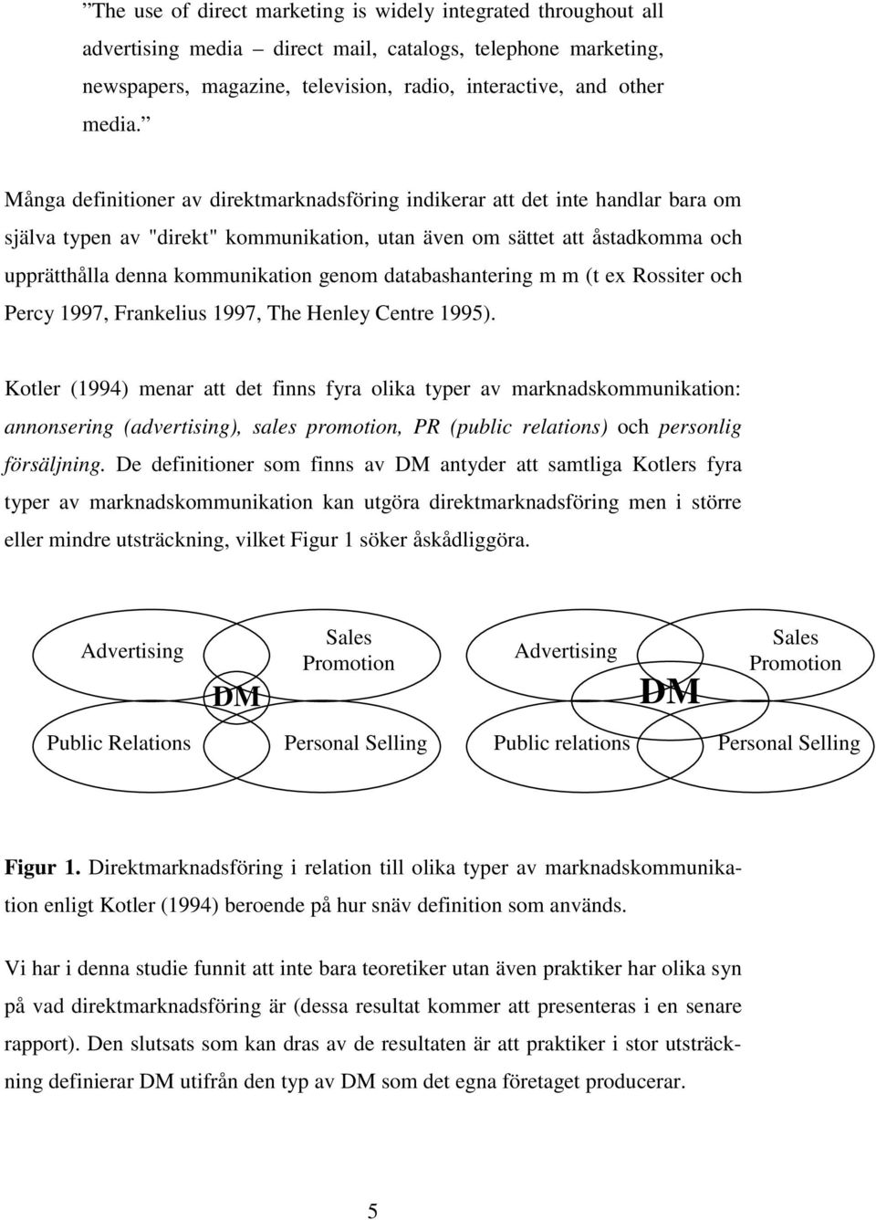 databashantering m m (t ex Rossiter och Percy 1997, Frankelius 1997, The Henley Centre 1995).