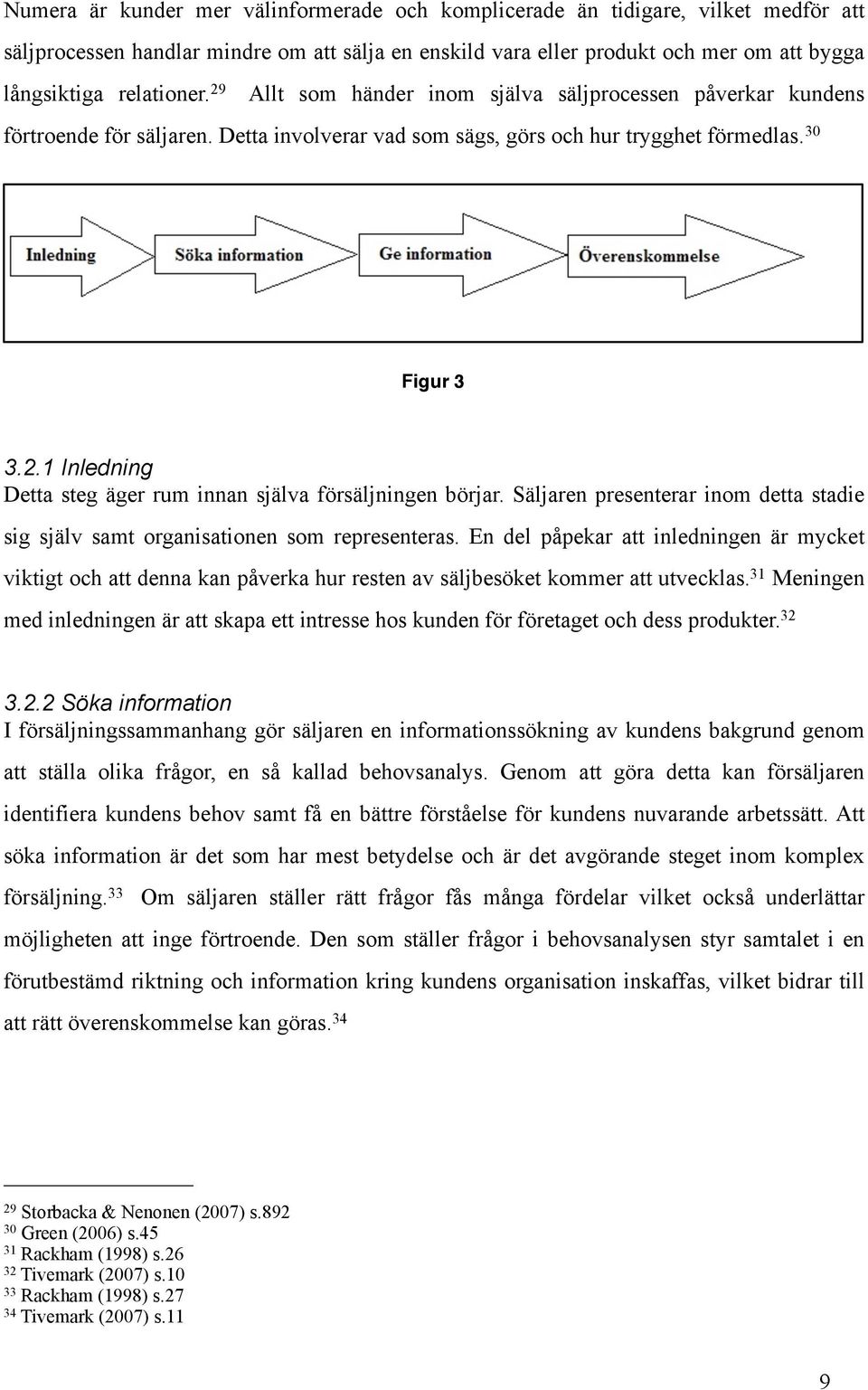 Säljaren presenterar inom detta stadie sig själv samt organisationen som representeras.