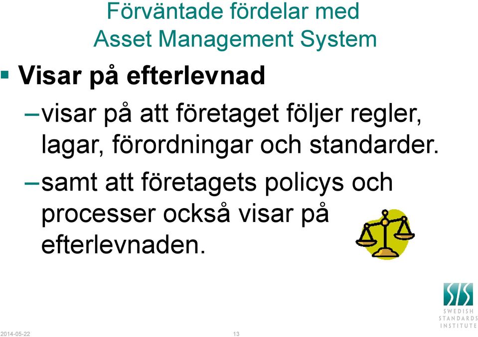 förordningar och standarder.