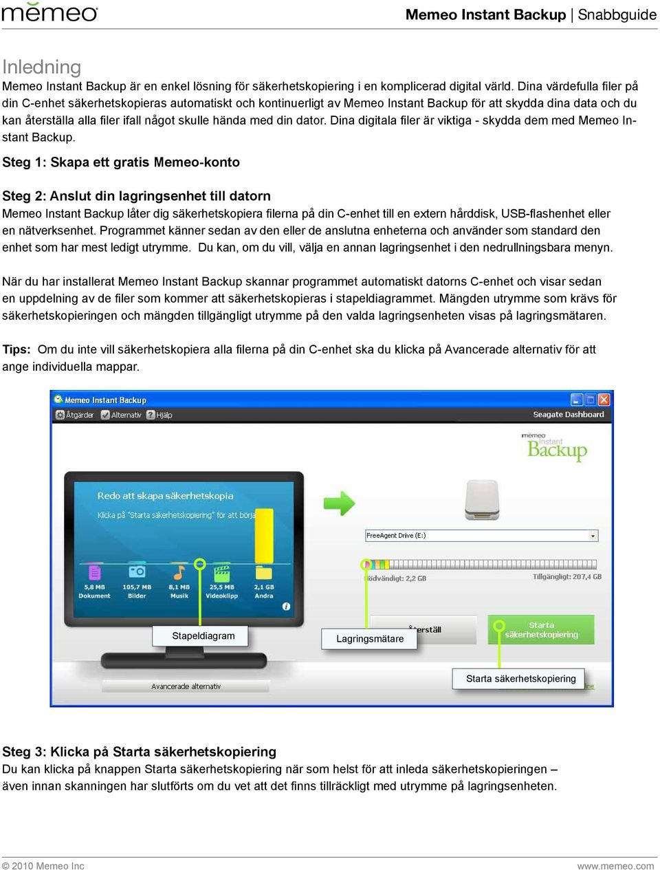 dator. Dina digitala filer är viktiga - skydda dem med Memeo Instant Backup.