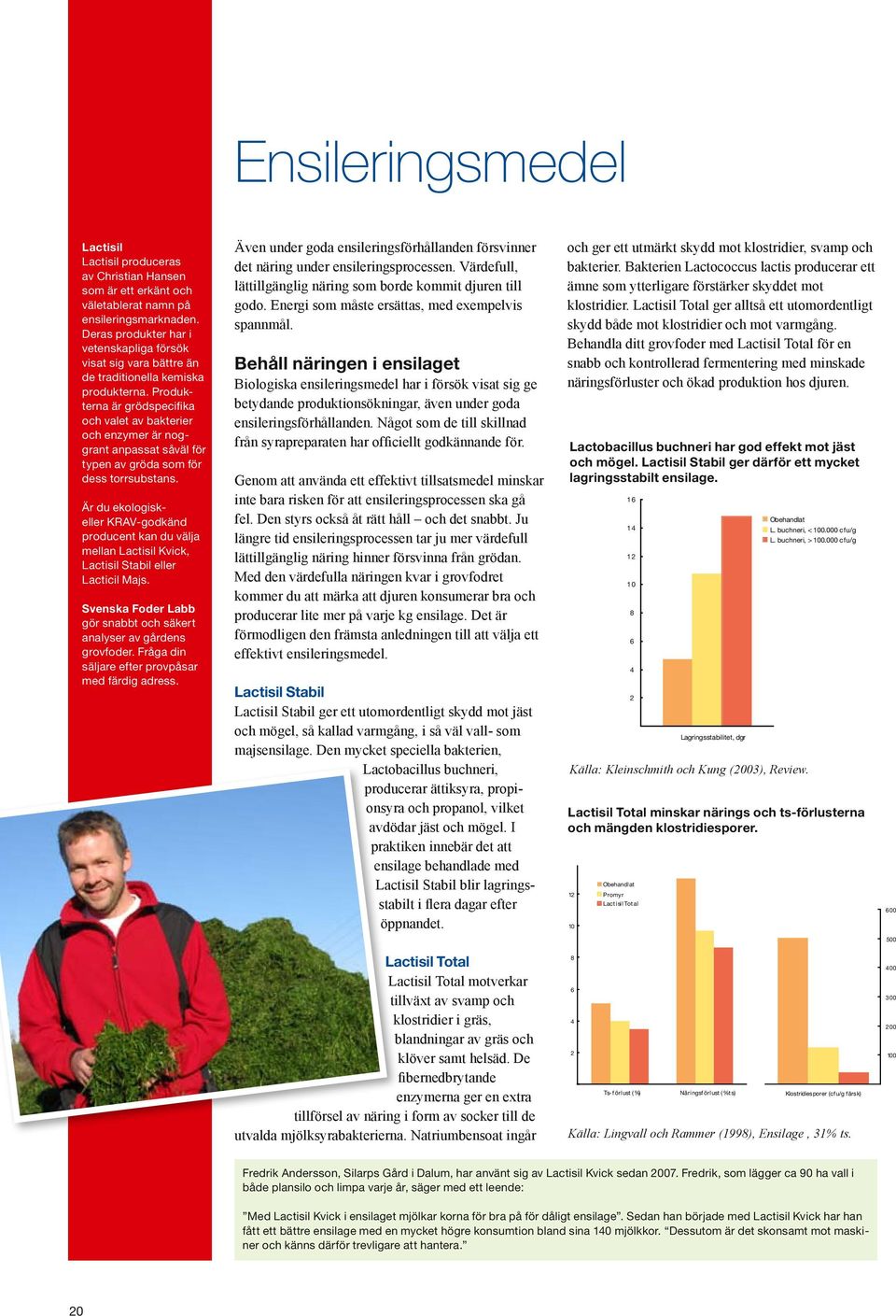 Produkterna är grödspecifika och valet av bakterier och enzymer är noggrant anpassat såväl för typen av gröda som för dess torrsubstans.