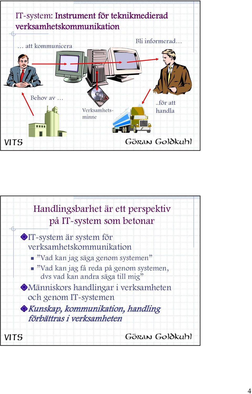 .för att handla Handlingsbarhet är ett perspektiv på IT-system som betonar IT-system är system för