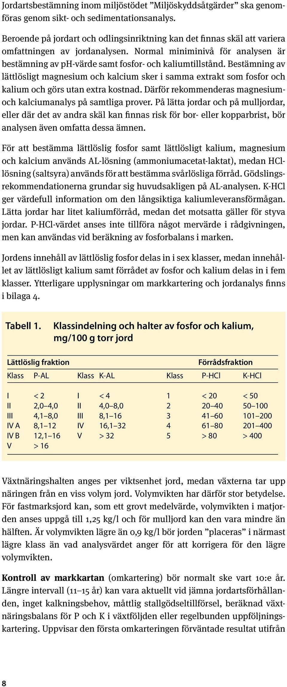 Bestämning av lättlösligt magnesium och kalcium sker i samma extrakt som fosfor och kalium och görs utan extra kostnad. Därför rekommenderas magnesiumoch kalciumanalys på samtliga prover.