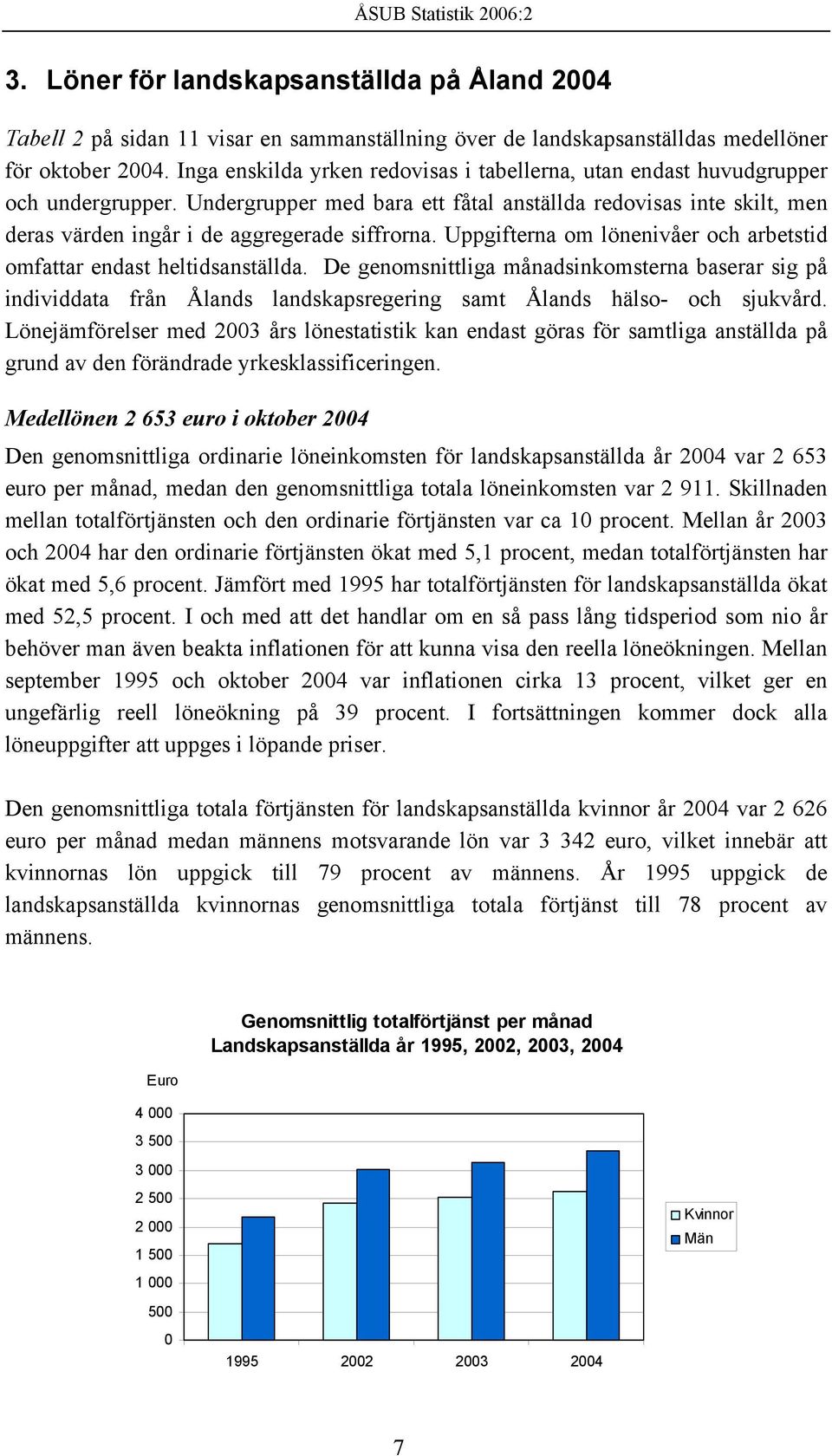 Undergrupper med bara ett fåtal anställda redovisas inte skilt, men deras värden ingår i de aggregerade siffrorna. Uppgifterna om lönenivåer och arbetstid omfattar endast heltidsanställda.