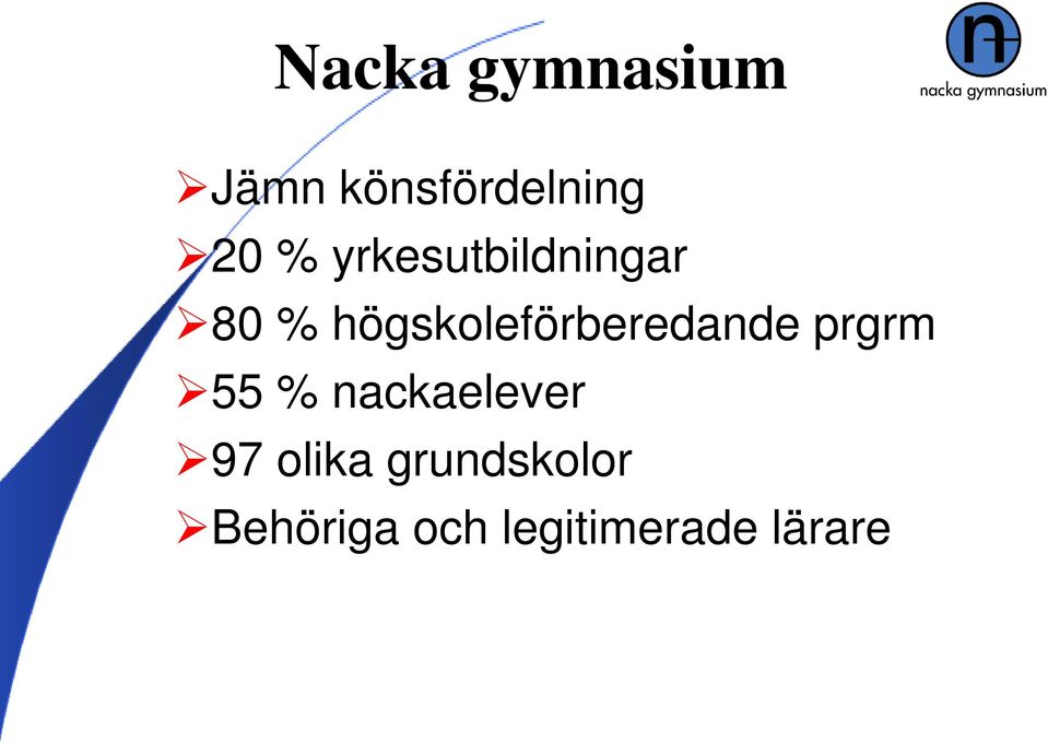 högskoleförberedande prgrm 55 %